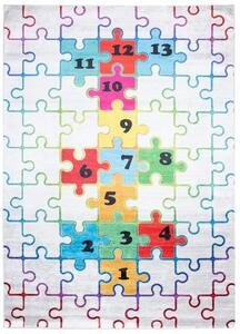 Tappeto per bambini con motivo a puzzle colorato Larghezza: 80 cm | Lunghezza: 150 cm