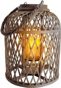 Candela solare a LED con cestino di bambù Korab
