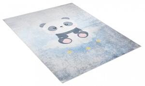 Tappeto per bambini con un simpatico panda su una nuvola Larghezza: 140 cm | Lunghezza: 200 cm