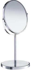 Specchio cosmetico rotondo con ingrandimento e base in metallo Flip