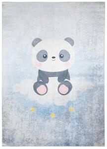 Tappeto per bambini con un simpatico panda su una nuvola Larghezza: 120 cm | Lunghezza: 170 cm