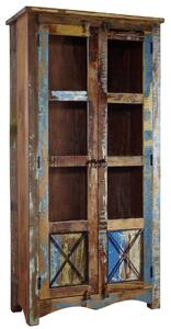 Vetrina in legno di Legno riciclato 90x40x180 multicolore laccato NATURE OF SPIRIT #52
