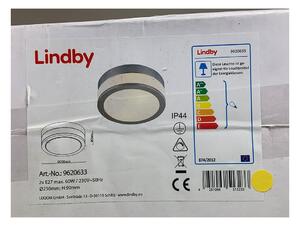 Lindby - Plafoniera da bagno FLAVI 2xE27/60W/230V IP44 cromo lucido