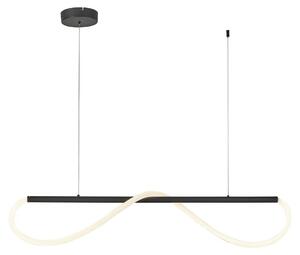 Lampada a sospensione LED MELECA bianco e nero 24W, bianco neutro 3300 lm, metallo, dimensioni: 130x100x15 cm, IP20, Light Prestige