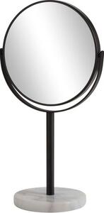 Specchio per trucco con base in marmo bianco Ramona