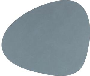 Tovaglietta americana in pelle dalla forma asimmetrica Curve 4 pz
