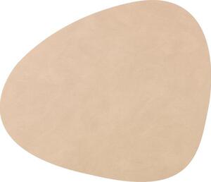 Tovaglietta americana dalla forma asimmetrica in pelle Curve 4 pz