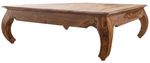 Tavolino da salotto in legno di Sheesham / palissandro 160x80x40 marrone laccato OPIUM #634