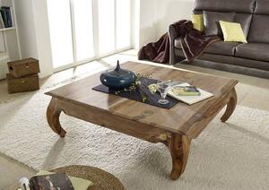 Tavolino da salotto in legno di Sheesham / palissandro 160x80x40 marrone laccato OPIUM #634