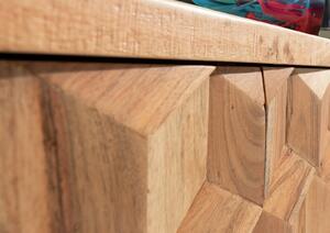 STILMÖBEL #101 Credenza in legno di acacia - laccato / marrone Chiaro 160x46x84