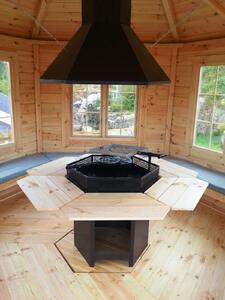 Barbecue capanne barbecue al coperto kit camino BBQ legno kota tavolo barbecue kota