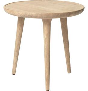 Tavolino rotondo in legno di quercia Accent, fatto a mano