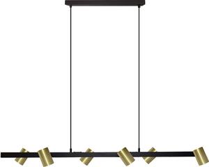 Lampada a sospensione Snow nero-oro 6xGU10x15W in metallo, dimensioni: 150x115x115 cm, IP20, Light Prestige