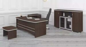 Set ufficio moderno scrivania armadio tavoli laterali set completo 4 pezzi