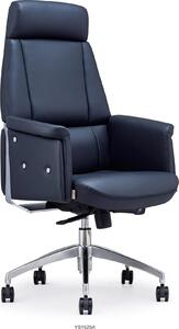 Poltrona moderna in pelle nera