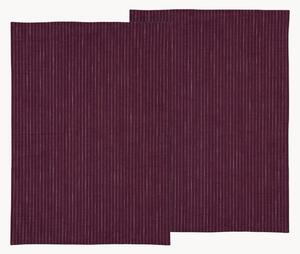 Set di 2 strofinacci in cotone Line