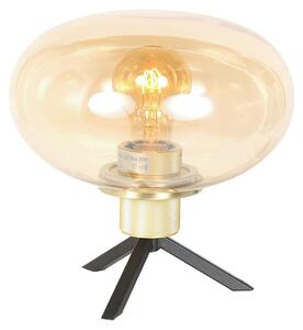 Steinhauer - lampada da tavolo - Reflexion - ambra - vetro metallo - Ø 22cm - E27 - 2681ME