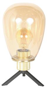 Steinhauer - lampada da tavolo - Reflexion - ambra - vetro metallo - Ø 15cm - E27 - 2682ME