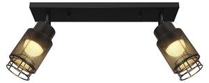 Lampada da soffitto a LED nera opaca moderna da 12 W, 3000 K, dal design piatto, per il soggiorno