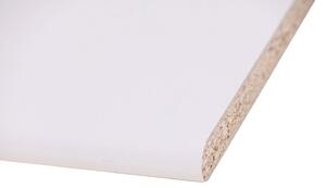Piano di lavoro in legno bianco L 124 x P 60 cm, spessore 2.5 cm