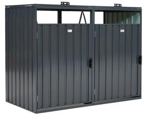 Contenitore per 2 cestini da 120l o 240l Alabama CoverTech antracite
