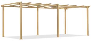 Barbados 3 x 6 m in legno Garden Point pergola in metallo per patio