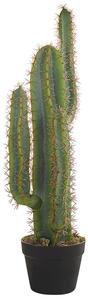 Pianta artificiale in vaso verde materiale sintetico vaso Nero 78 cm finto cactus accessorio decorativo per interni Beliani