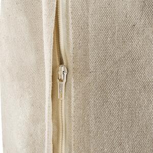 Cuscino decorativo cotone beige 40 x 60 cm con nappe motivo boho chevron Beliani