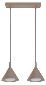 Brilagi - Lampada a sospensione su cavo CONE DOUBLE 2xGX53/15W/230V beige