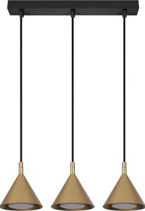 Brilagi - Lampadario a sospensione con cavo CONE TRIPLE 3xGX53/15W/230V dorato