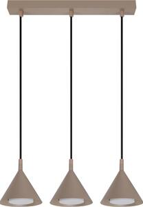 Brilagi - Lampadario a sospensione con cavo CONE TRIPLE 3xGX53/15W/230V beige