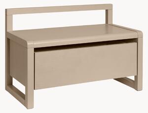 Panca in legno per bambini con contenitore Little Architect