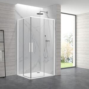 Kamalu box doccia 70x100cm angolare porte scorrevoli finitura bianca| kla1000w