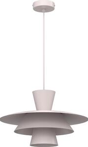 Lampadario a sospensione su cavo PLATO 1xE27/15W/230V, colore crema