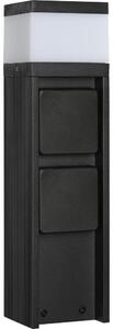 Lampada da esterno VESPER con 2 portalampade, 1xG9/5W/230V, IP44, 30 cm, nera