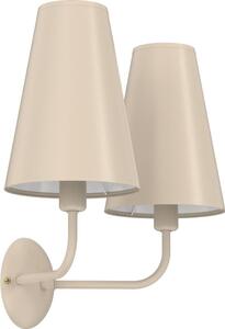 Applique da parete TORTOLA 2xE14/15W/230V beige
