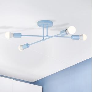 Lampadario a plafone CAMBRIDGE 4xE27/15W/230V blu