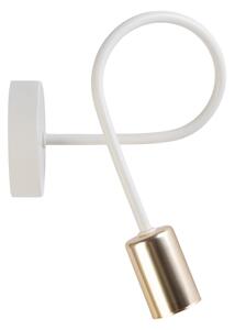 Lampada da parete OXFORD 1xE27/15W/230V ottone/bianco