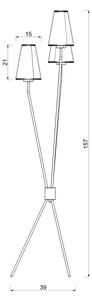Lampada da terra TREFOT 3xE14/15W/230V beige