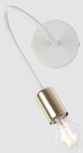 Lampada da parete OXFORD 1xE27/15W/230V ottone/bianco
