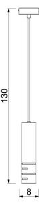 Lampadario sospeso con cavo FUNDA 3xE27/15W/230V beige