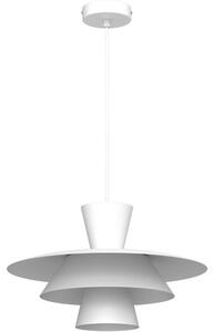 Lampadario a filo PLATO 1xE27/15W/230V bianco
