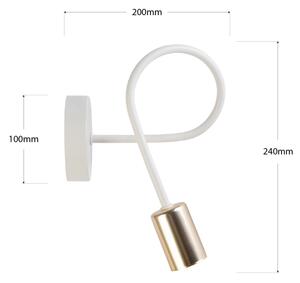 Lampada da parete OXFORD 1xE27/15W/230V ottone/bianco