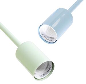 Plafoniera CAMBRIDGE 4xE27/15W/230V verde/blu