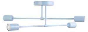 Lampadario a plafone CAMBRIDGE 4xE27/15W/230V blu