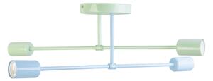 Plafoniera CAMBRIDGE 4xE27/15W/230V verde/blu