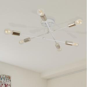 Lampadario a plafone CAMBRIDGE 6xE27/15W/230V ottone/bianco