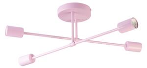 Plafoniera CAMBRIDGE 4xE27/15W/230V rosa