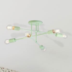 Plafoniera CAMBRIDGE 6xE27/15W/230V verde