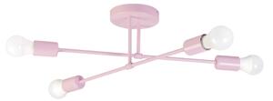 Plafoniera CAMBRIDGE 4xE27/15W/230V rosa